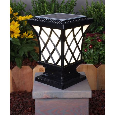 solar lights for pillar tops|Premium Classic Solar Pillar Light In Black .